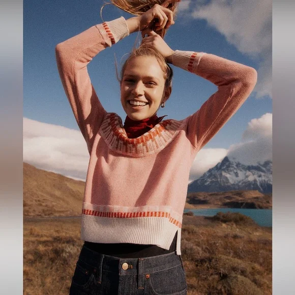 Madewell Fair Isle Mayer Pullover Sweater S - Picture 7 of 7